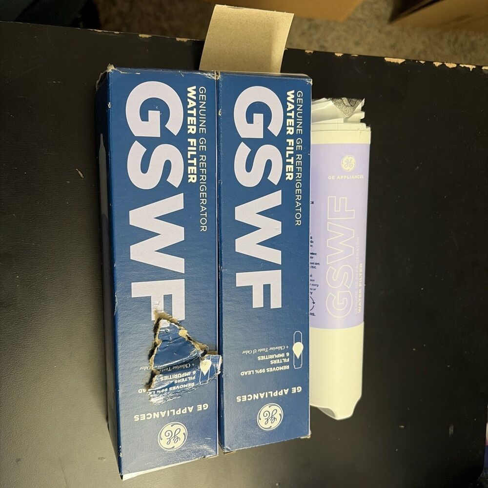 (2 Pack) Genuine GE GSWF Refrigerator Replacement Water Filter, Made in USA